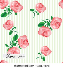 vintage rose seamless pattern can be used for wallpaper, website background, textile printing