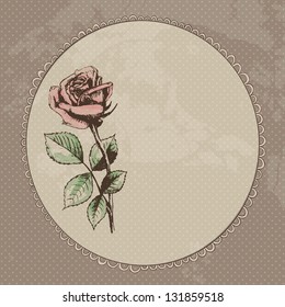Vintage roses background