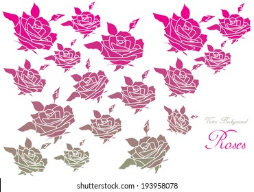 vintage roses background