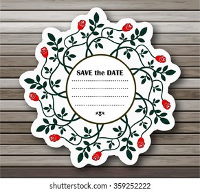 Vintage roses background. Vector, EPS10