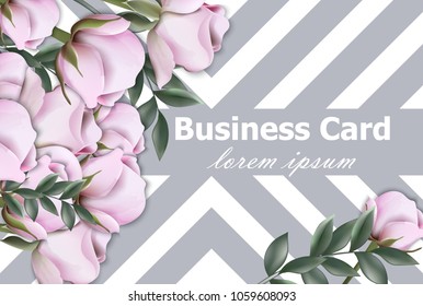 Vintage roses background Vector. Retro geometric stripes texture layout illustrations
