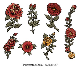 Vintage Roses Set