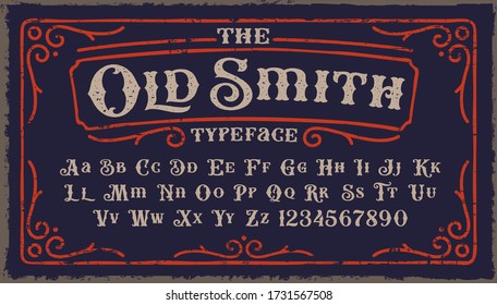 A Vintage Rough Font with upper and lower case and numbers as well. It’s perfect for packaging, logos posters, and many other purposes