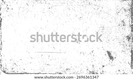 Vintage rough grunge texture background with scattered distressed spots, aged weathered border edges, and rustic worn surface for retro design.
