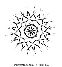 vintage  round abstract pattern. Vector