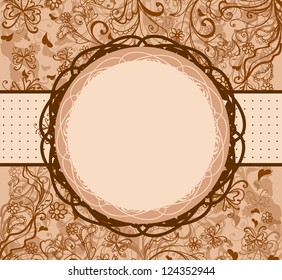 Vintage round frame