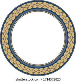 Vintage round frame for design

