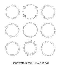 644 Decorative oval vine border Images, Stock Photos & Vectors ...