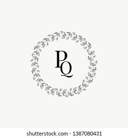 Vintage round ornament frame vector