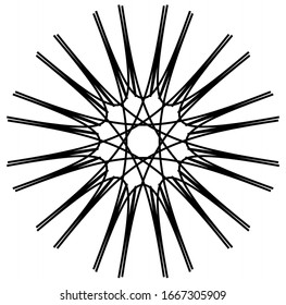 Vintage round pattern. Ornamental background. Decorative ornate textured design. Vector illustration. 