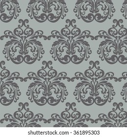 Vintage Royal Classic damask ornament pattern. Vector