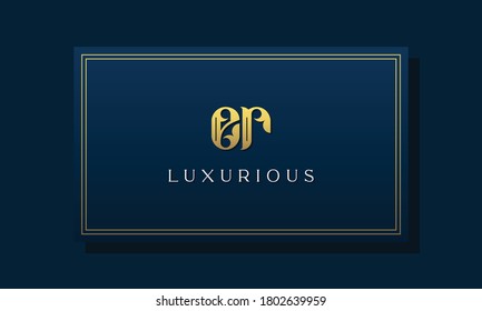 Vintage royal initial letter ER logo. This logo incorporate with luxurious typeface in the creative way.It will be suitable for Royalty, Boutique, Hotel, Heraldic, fashion and Jewelry.