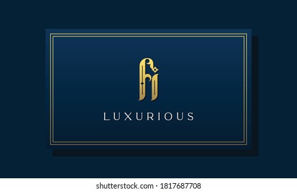 Vintage royal initial letter FI logo. This logo incorporate with luxurious typeface in the creative way.It will be suitable for Royalty, Boutique, Hotel, Heraldic, fashion and Jewelry.
