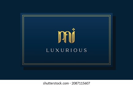 Vintage royal initial letters MI logo. This logo incorporate with luxurious typeface in the creative way. It will be suitable for Royalty, Boutique, Hotel, Heraldic, fashion and Jewelry.