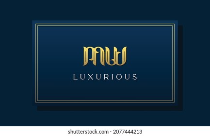 Vintage royal initial letters MW logo. This logo incorporate with luxurious typeface in the creative way. It will be suitable for Royalty, Boutique, Hotel, Heraldic, fashion and Jewelry.