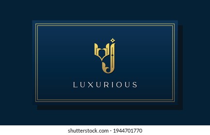 Vintage royal initial letters VJ logo. This logo incorporate with luxurious typeface in the creative way. It will be suitable for Royalty, Boutique, Hotel, Heraldic, fashion and Jewelry.