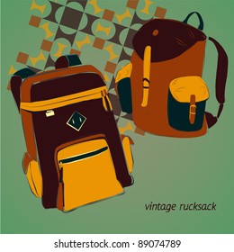 vintage rucksack