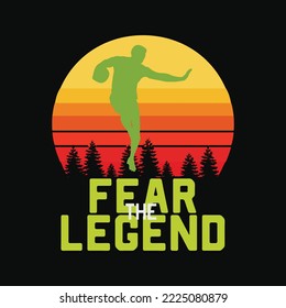 Vintage Rugby American Packers QB fear the legend