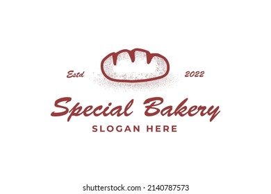 vintage rustic cake concept, bakery logo design template