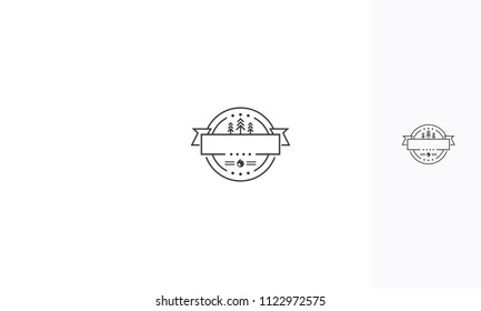 vintage rustic emblem logo icon vector