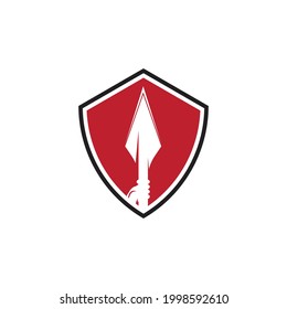 Vintage Rustic Hipster Arrowhead Speedspecht Logo Design