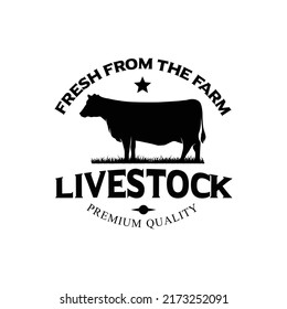 Vintage Rustic livestock logo design