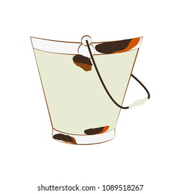 Vintage rusty bucket
