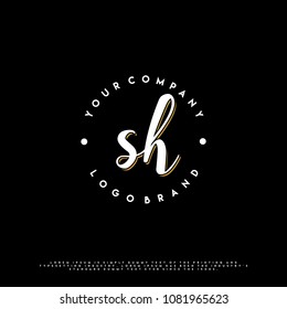 Vintage S & H initial name logo