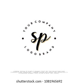 Vintage S & P initial name logo