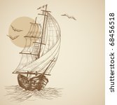 Vintage sailboat