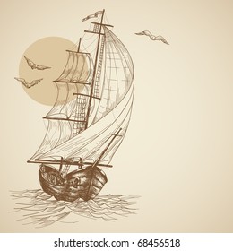 Vintage Sailboat