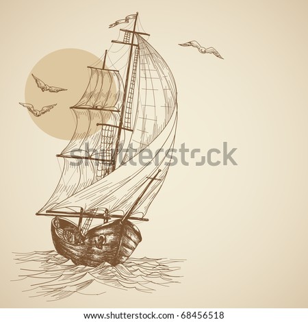 Vintage sailboat