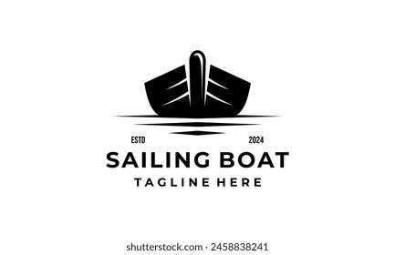 vintage sailing ship boat with black and white isolated sketch icon vector	