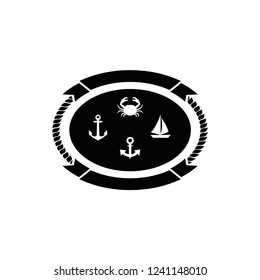 vintage sailor badge logo