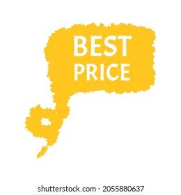 Vintage sale badge. Discount label button, piercing sticker design, price tag best offer symbol. Vector illustration