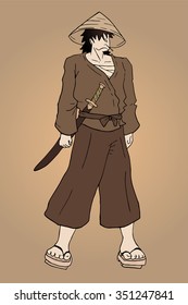 vintage samurai draw