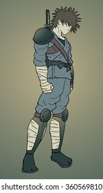 vintage samurai draw