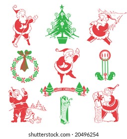 vintage Santa & Christmas designs