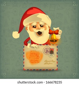 Vintage Santa Claus. Vector format