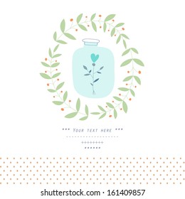 Vintage Save the date card in vector on a white background