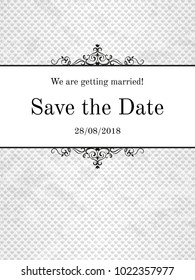 Vintage Save the date template