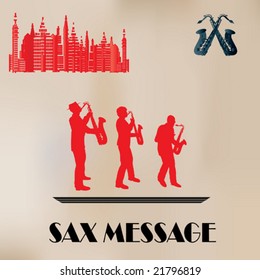 Vintage Sax Message