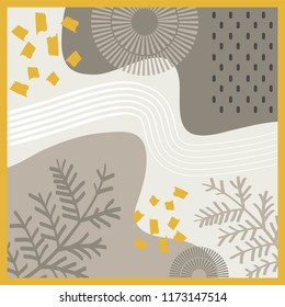 vintage scarf pattern design