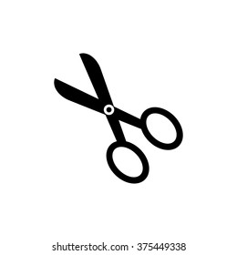 Vintage scissors. Vector icon