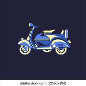 vintage scooter, cool stuff - Vector.