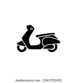 vintage scooter icon vector illustration
