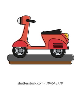 Vintage scooter motorcycle