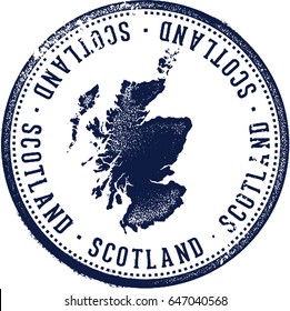 Vintage Scotland Country Stamp