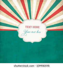Vintage scrap template with frame