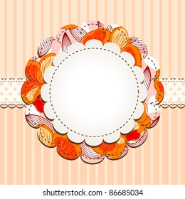 Vintage scrapbook frame